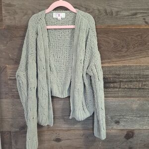 Cozy Knit Open-Front Sweater D